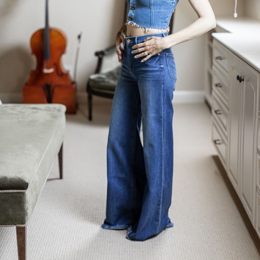 Frame Denim wide leg jeans